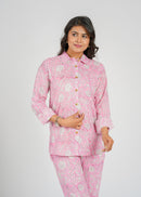 Pink Ivory Floral Printed Co-Ord set