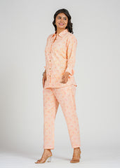 Orange Paisley Printed Co-Ord Set