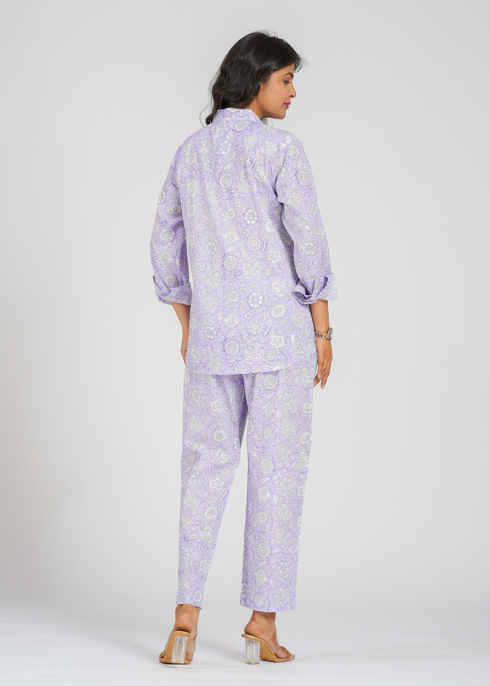 Lilac Bloom Cotton Co-Ord set