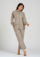 Mocha Petal Cotton Co-Ord Set