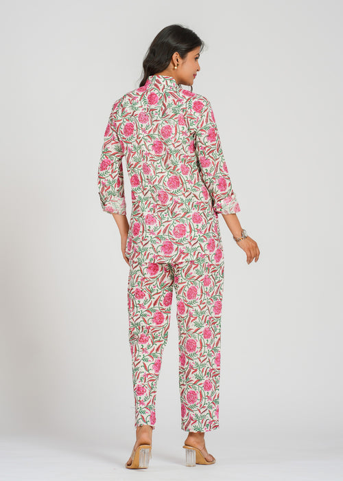 Rose Vine Cotton Co-Ord Set