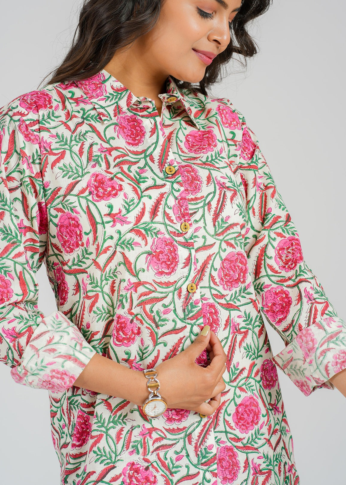 Rose Vine Cotton Co-Ord Set
