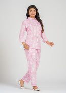Pink Jaal Printed Cotton Co-Ord set