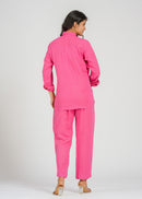 Blush Pink Cotton Co-Ord Set
