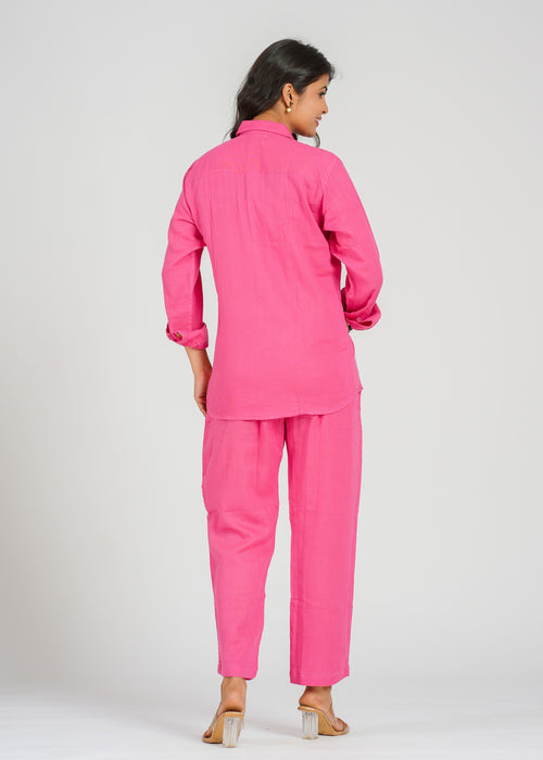 Blush Pink Cotton Co-Ord Set