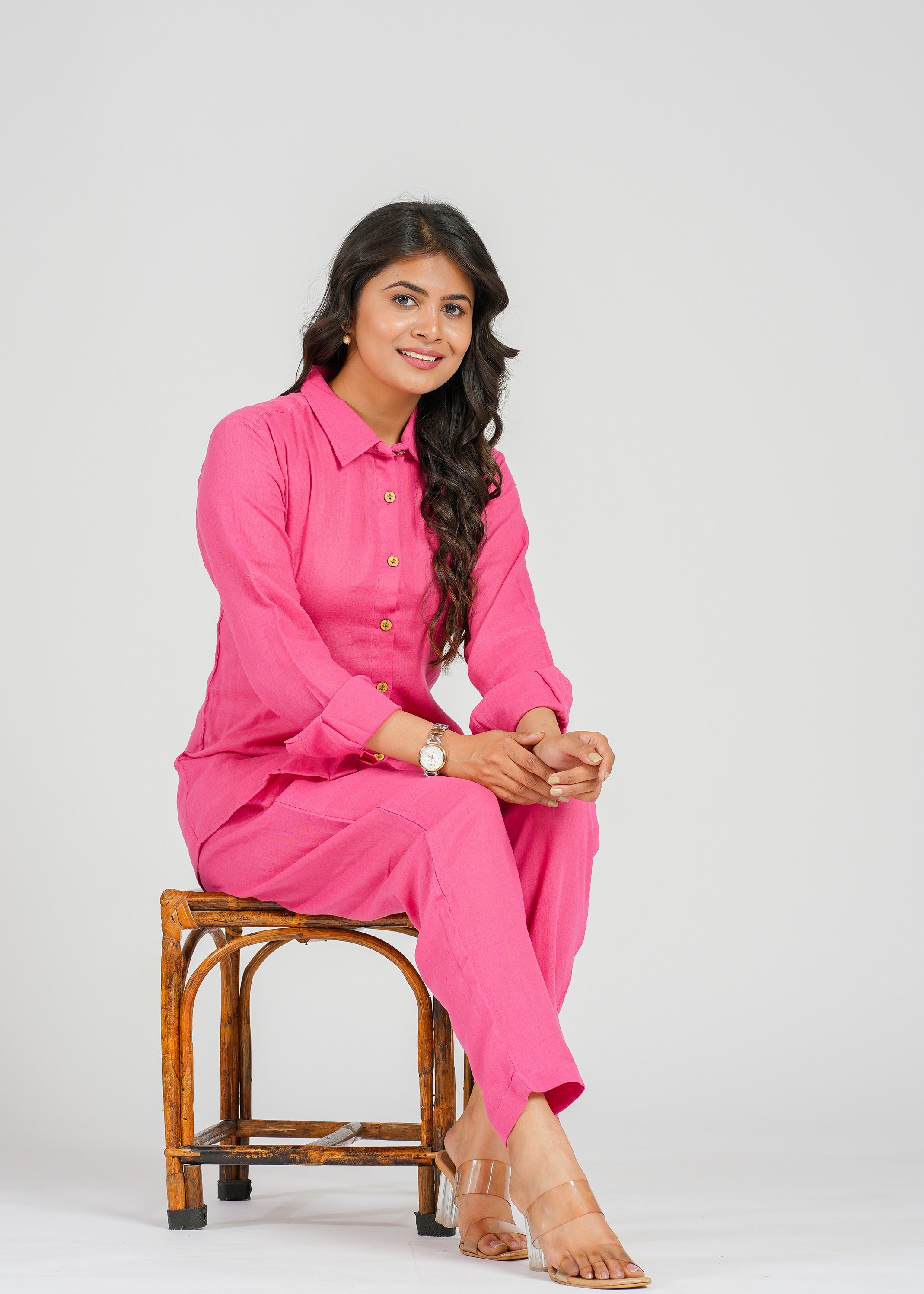 Blush Pink Cotton Co-Ord Set