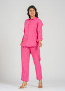Blush Pink Cotton Co-Ord Set