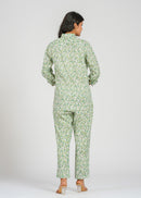 Mint Green Floral Printed Co-Ord set