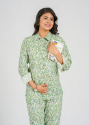 Mint Green Floral Printed Co-Ord set