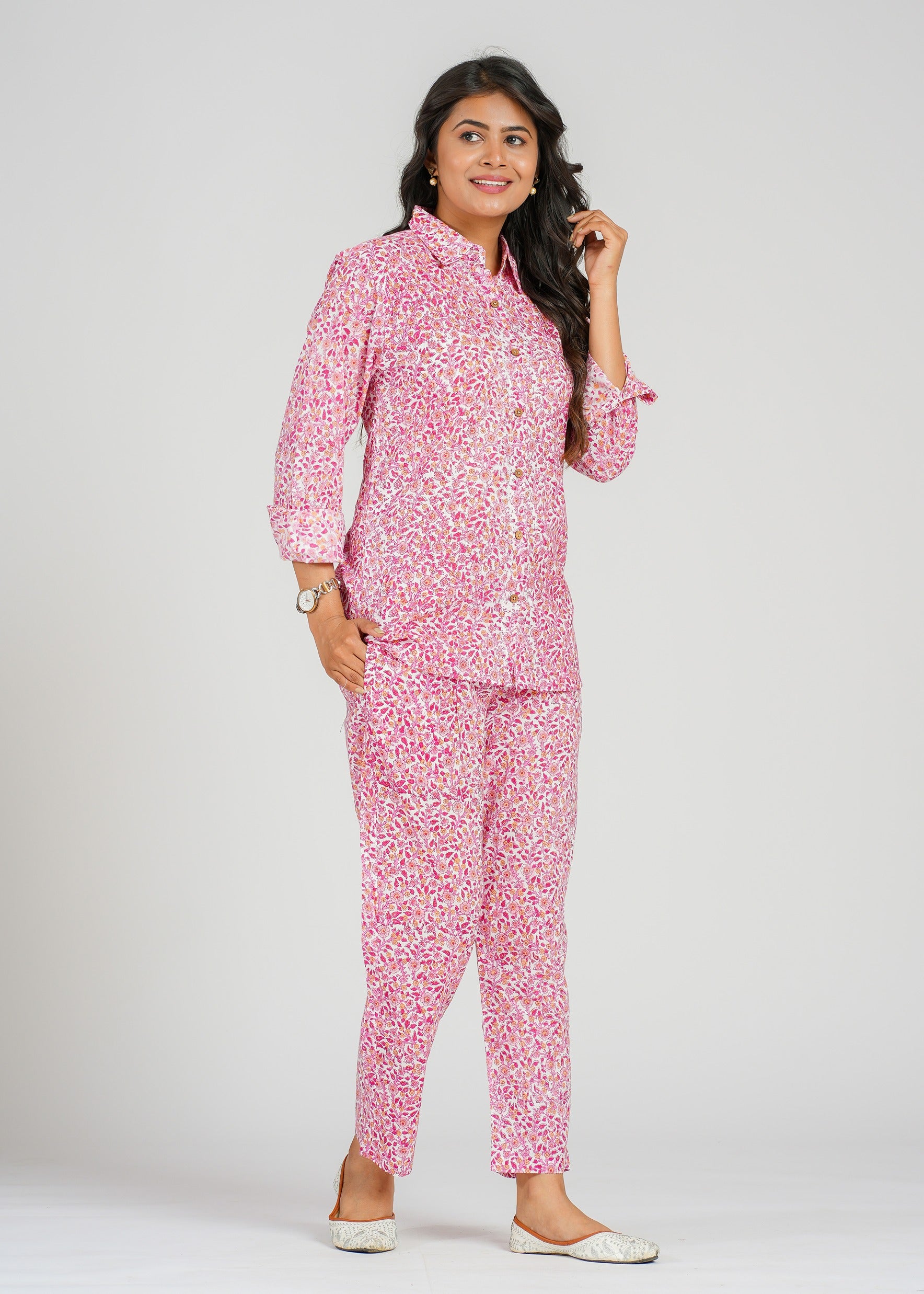 Pink Meadow Printed Co-Ord set