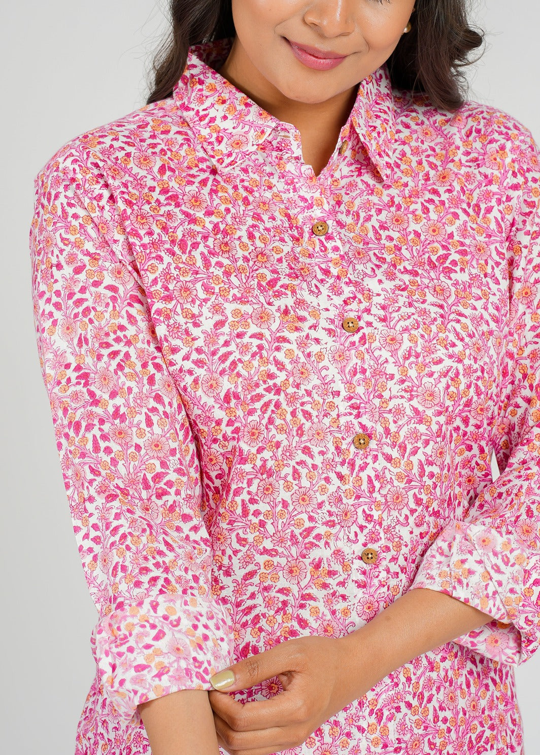 Peach Floral Printed Co-Ord Set