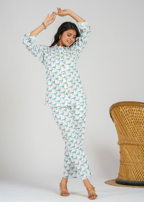Bluebird Breeze Cotton Co-Ord Set