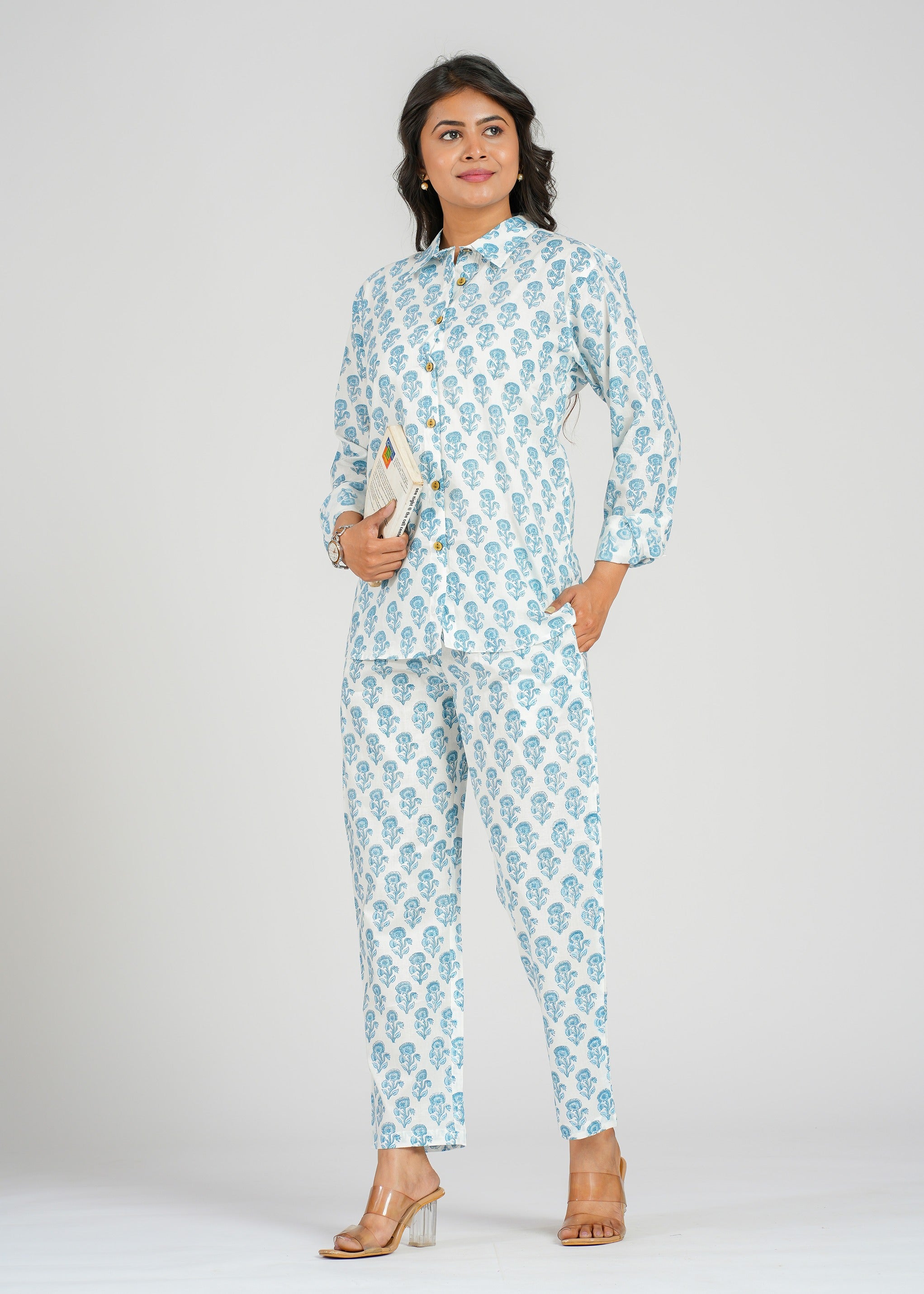 Celeste Printed Cotton Co-Ord set