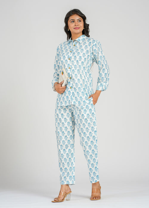 Celeste Printed Cotton Co-Ord set