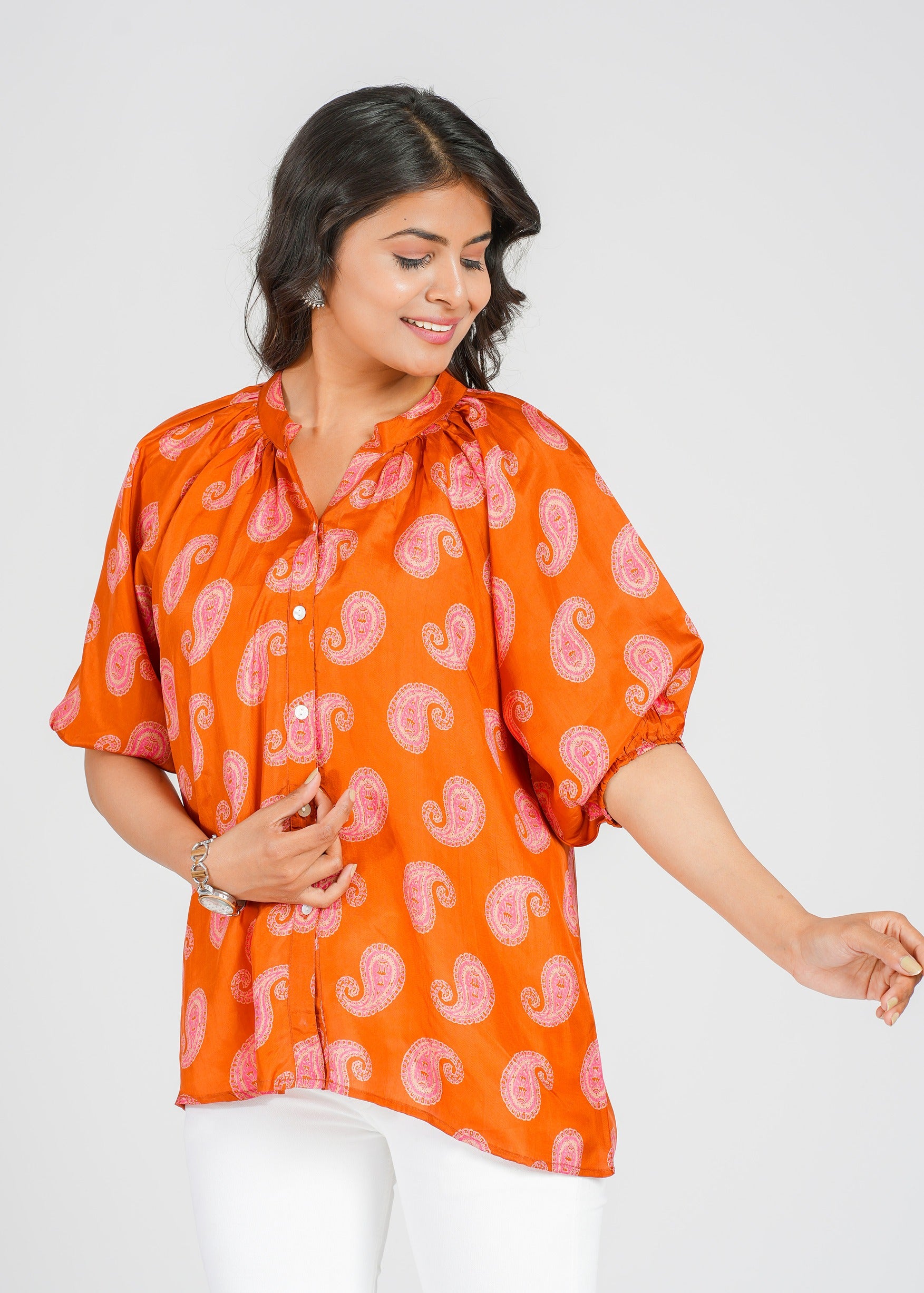 Barnett Habotai Silk Top, Phoebe