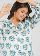 Anya Habotai Silk Top, Dune