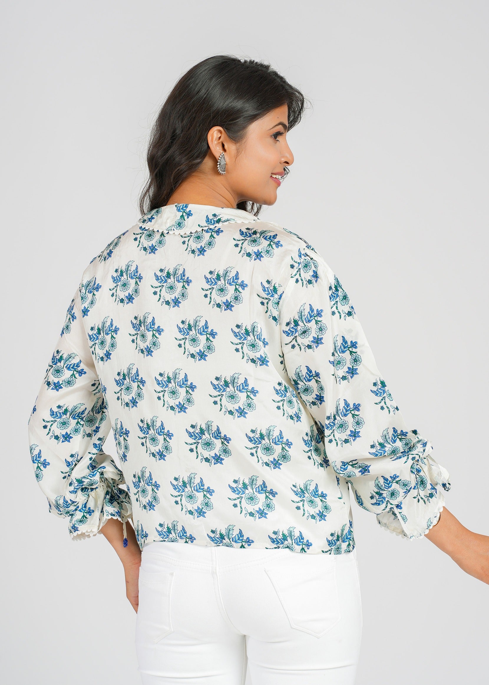Anya Habotai Silk Top, Dune