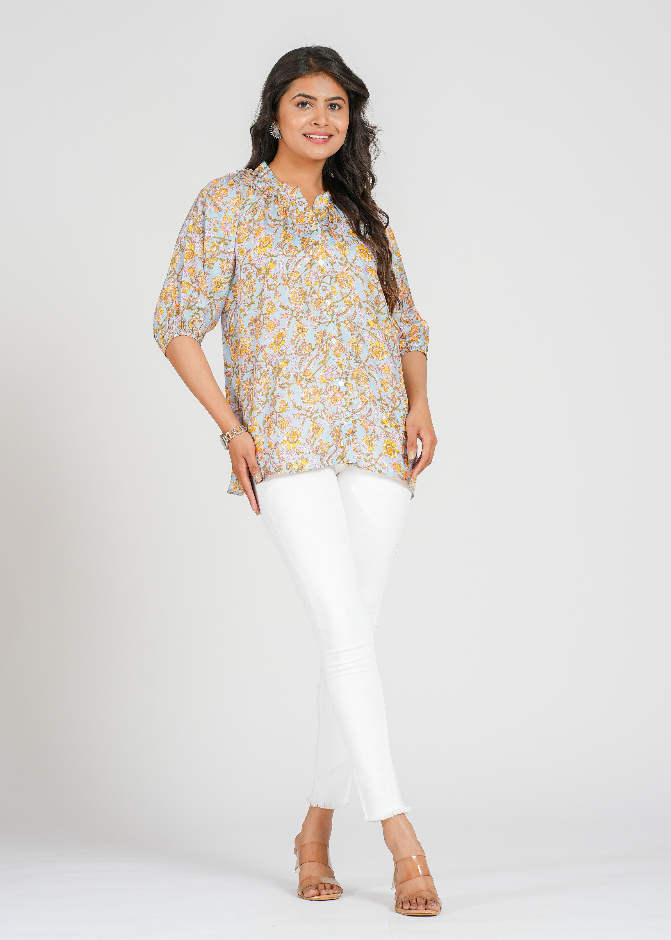 Barnett Habotai Silk Top, Sunrise