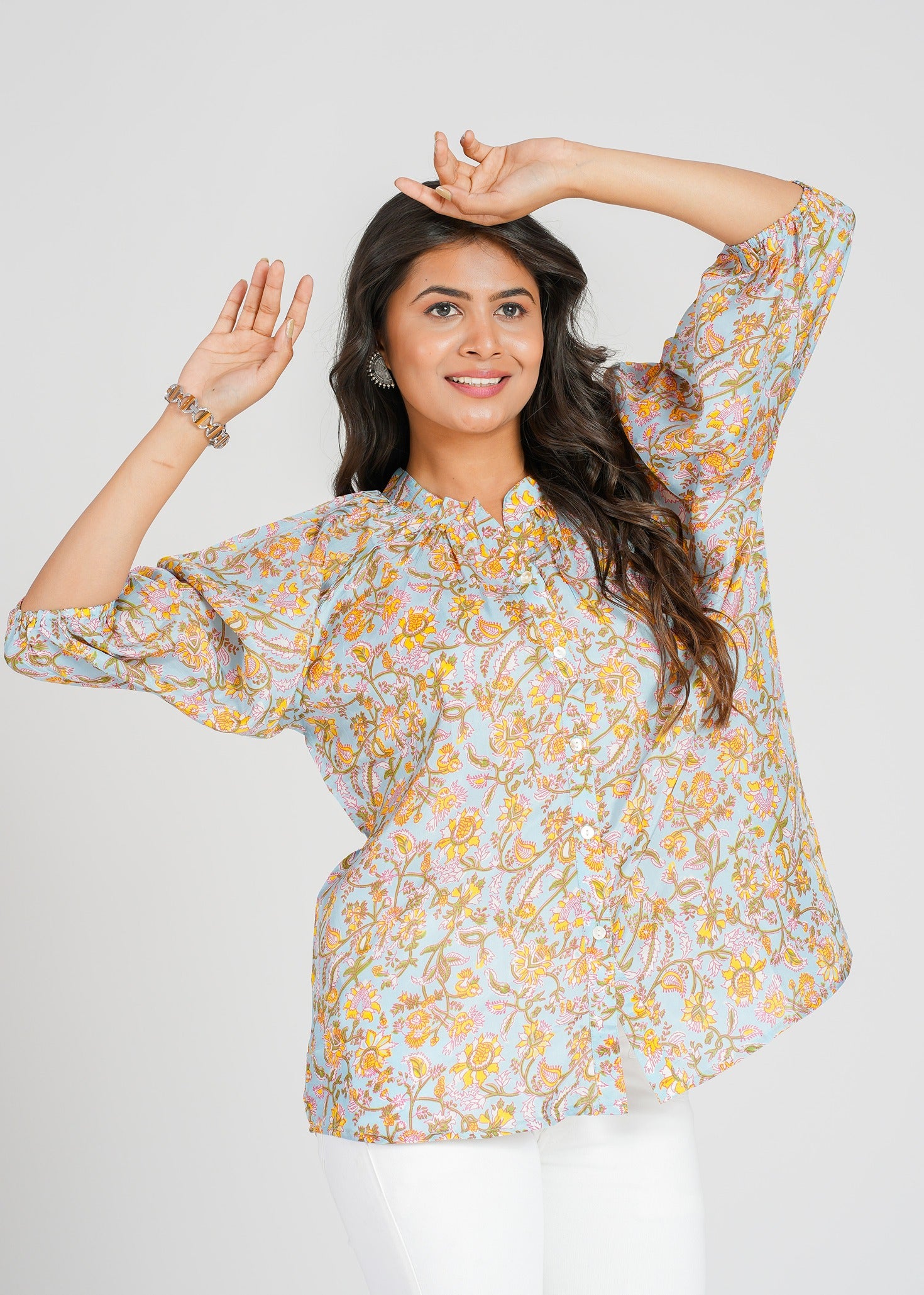 Barnett Habotai Silk Top, Sunrise