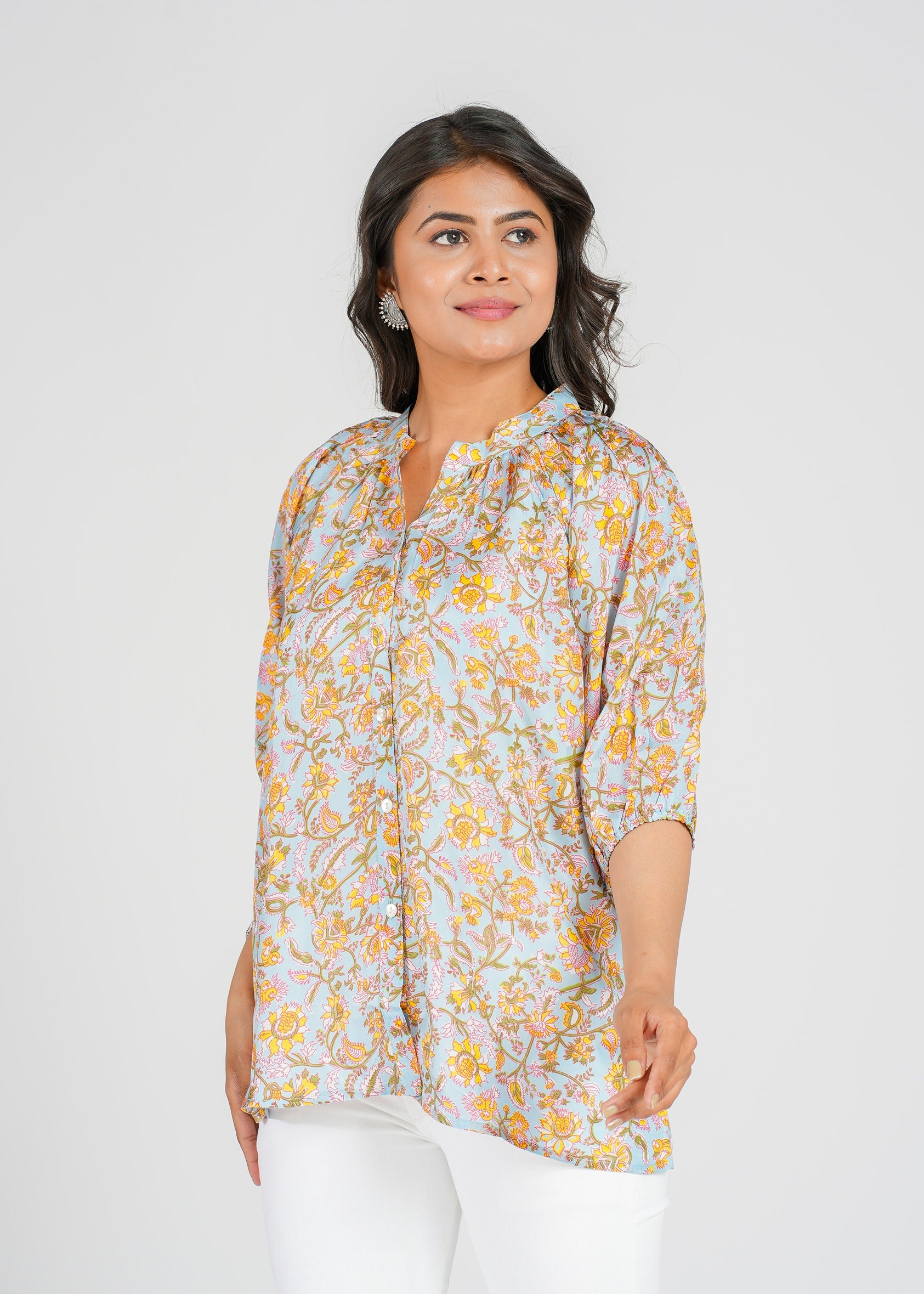 Barnett Habotai Silk Top, Sunrise