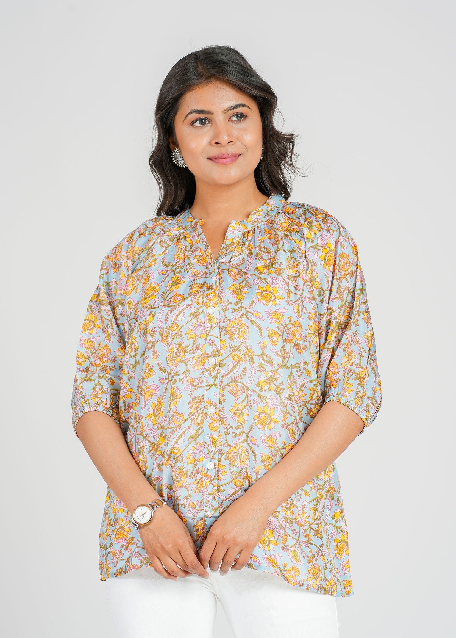 Barnett Habotai Silk Top, Sunrise