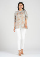 Barnett Habotai Silk Top, Riverbed