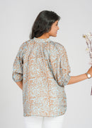 Barnett Habotai Silk Top, Riverbed