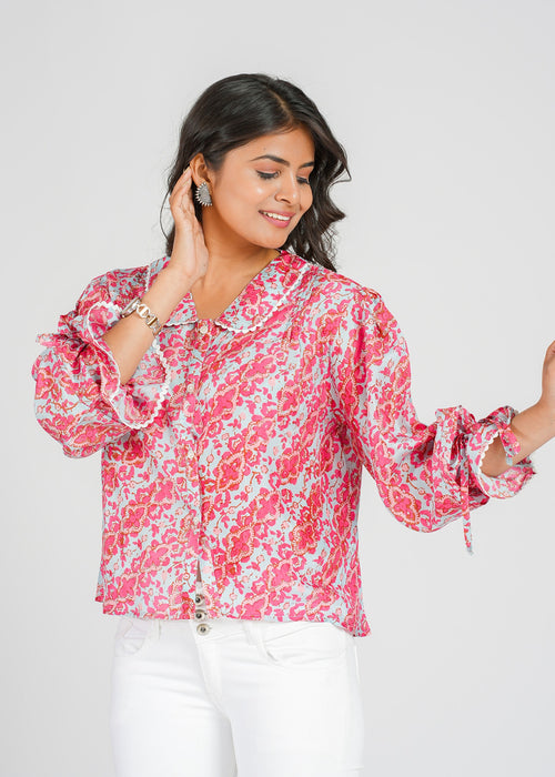 Anya Habotai Silk Top, Shell