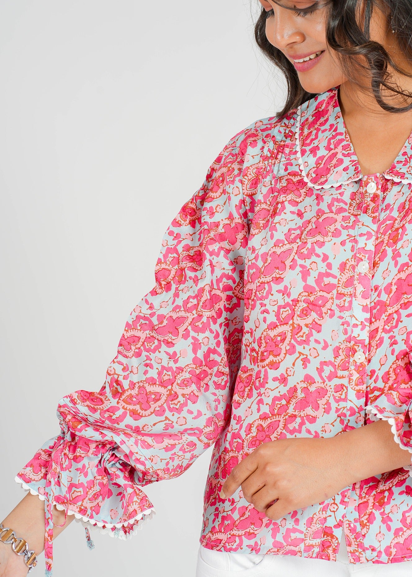 Anya Habotai Silk Top, Shell