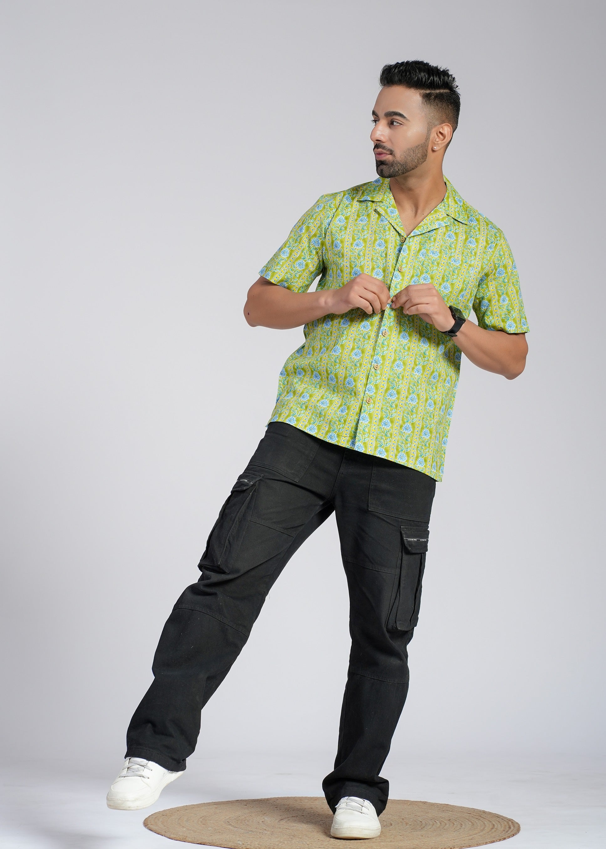 Cotton Printed Half Sleeve Shirt