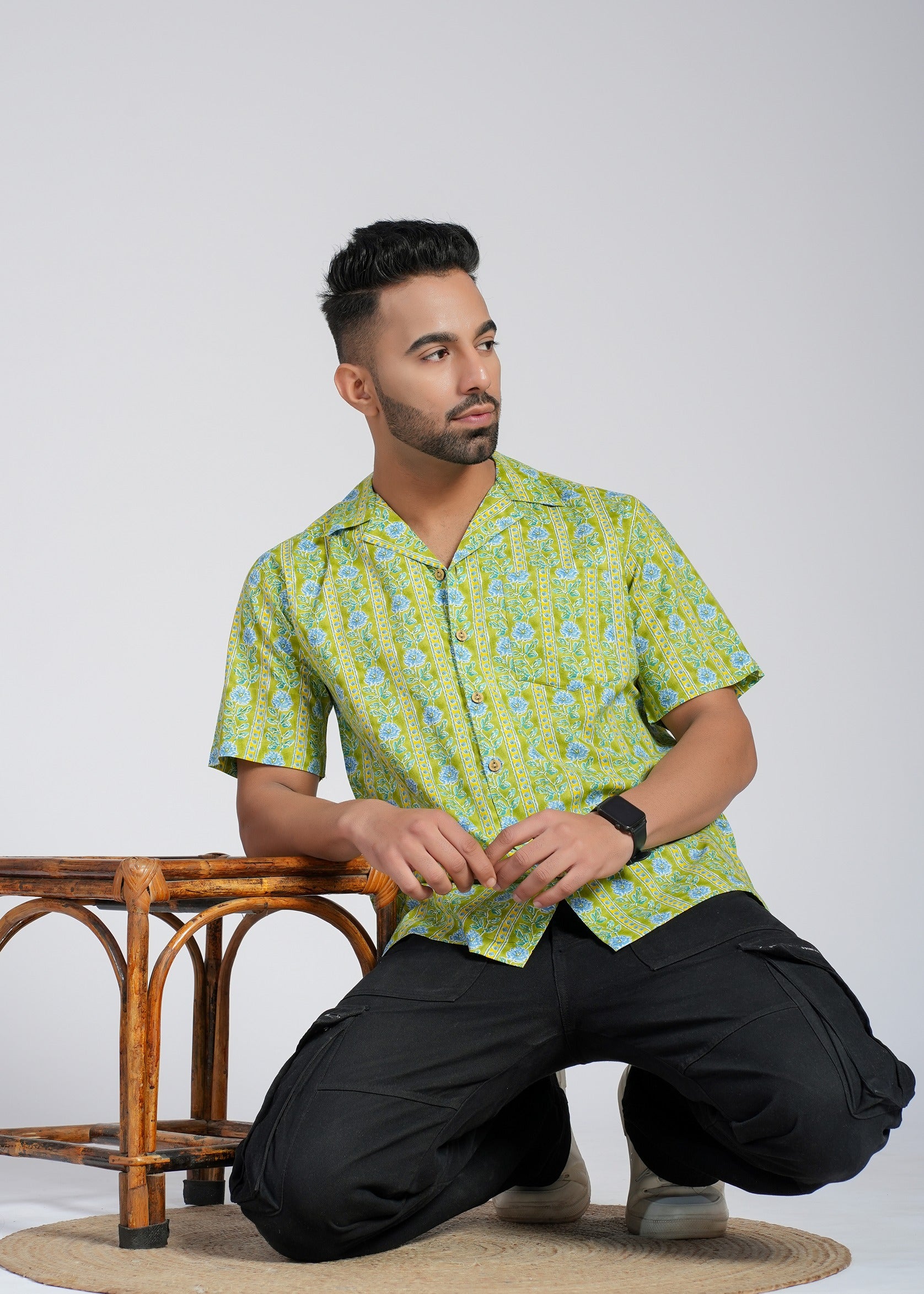 Cotton Printed Half Sleeve Shirt