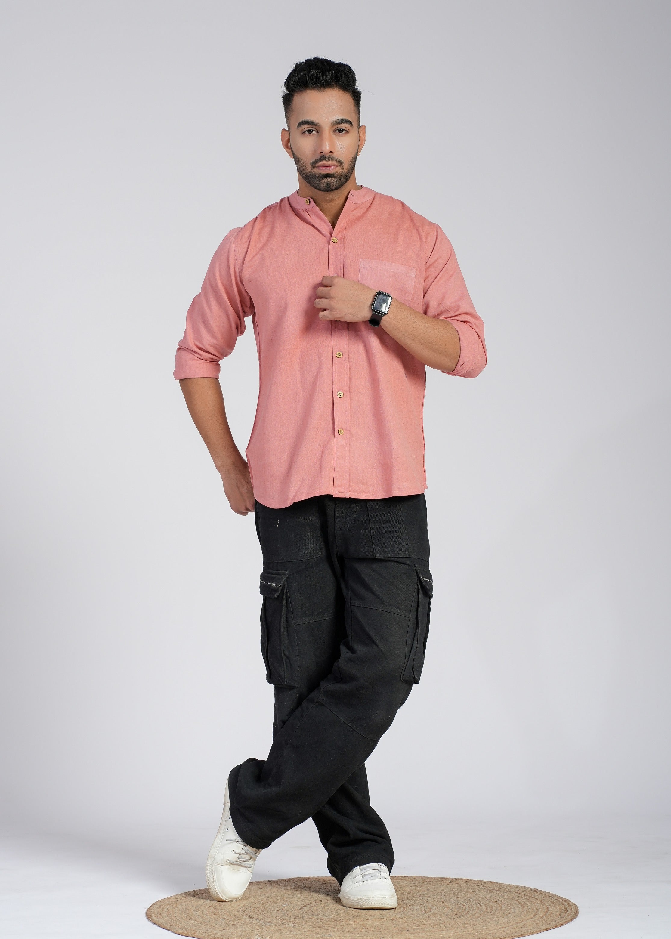 Cotton Flax Full Sleeve Shirt