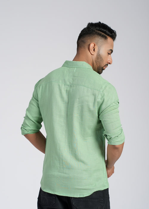 Cotton Flax Full Sleeve Shirt