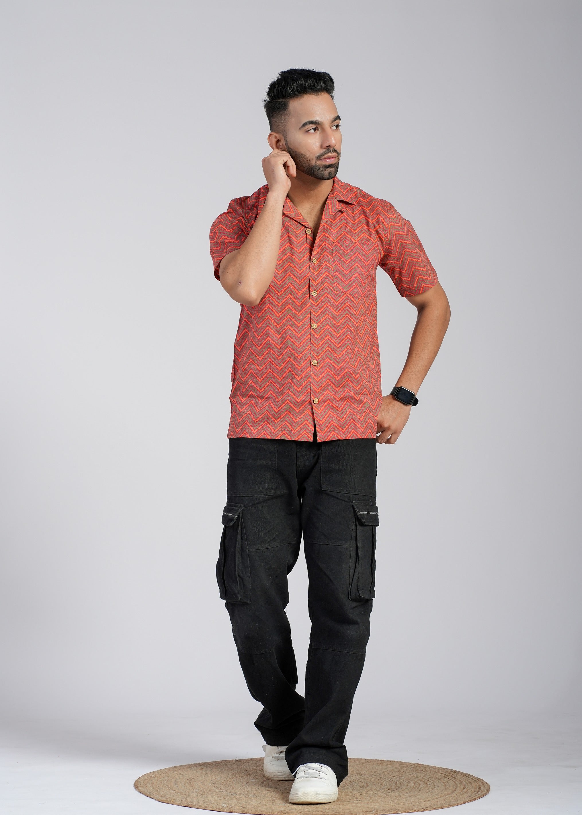 Cotton Printed Half Sleeve Shirt