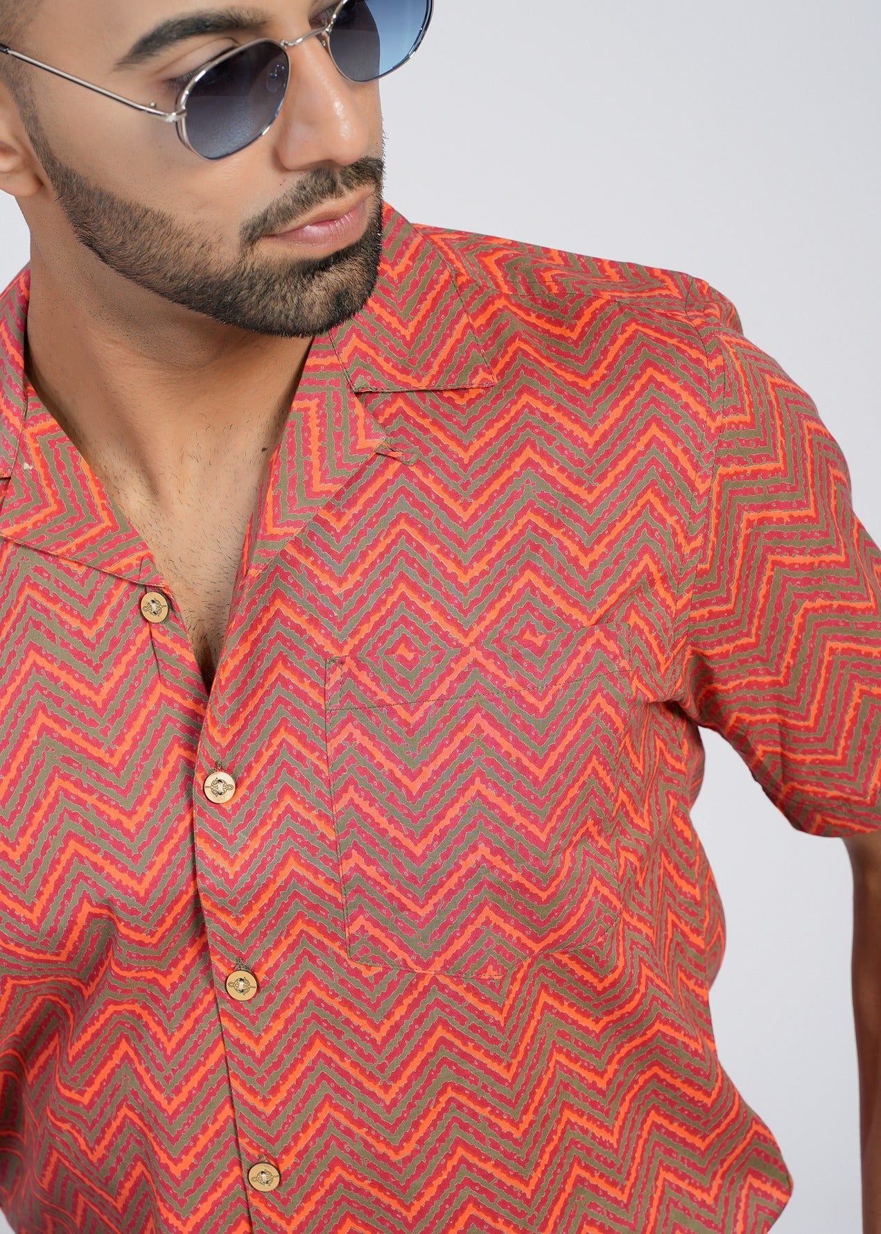 Cotton Printed Half Sleeve Shirt
