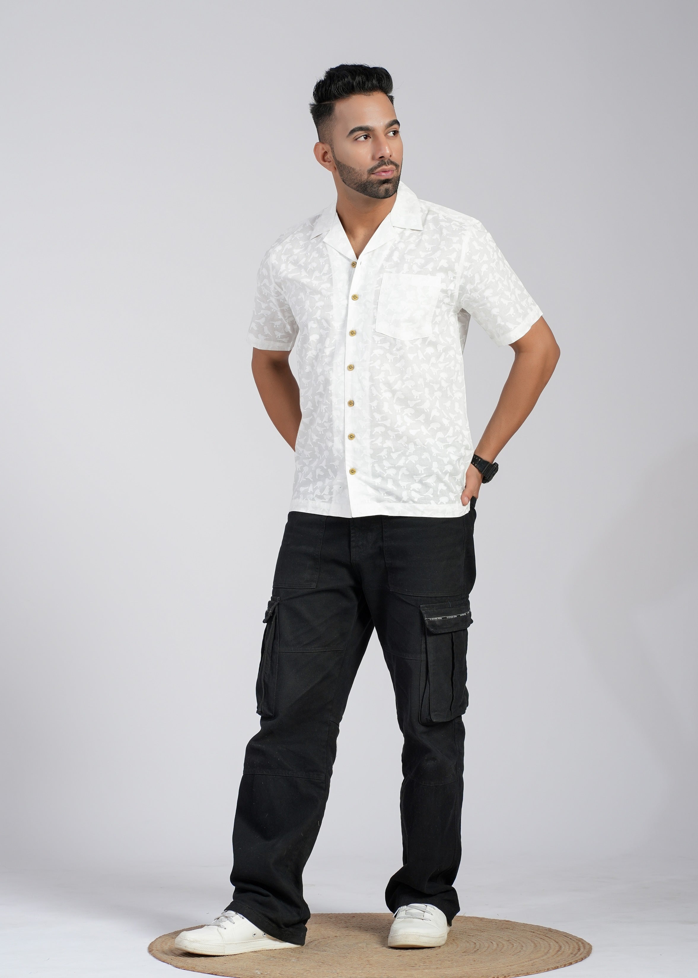 Cotton Printed Half Sleeve Shirt