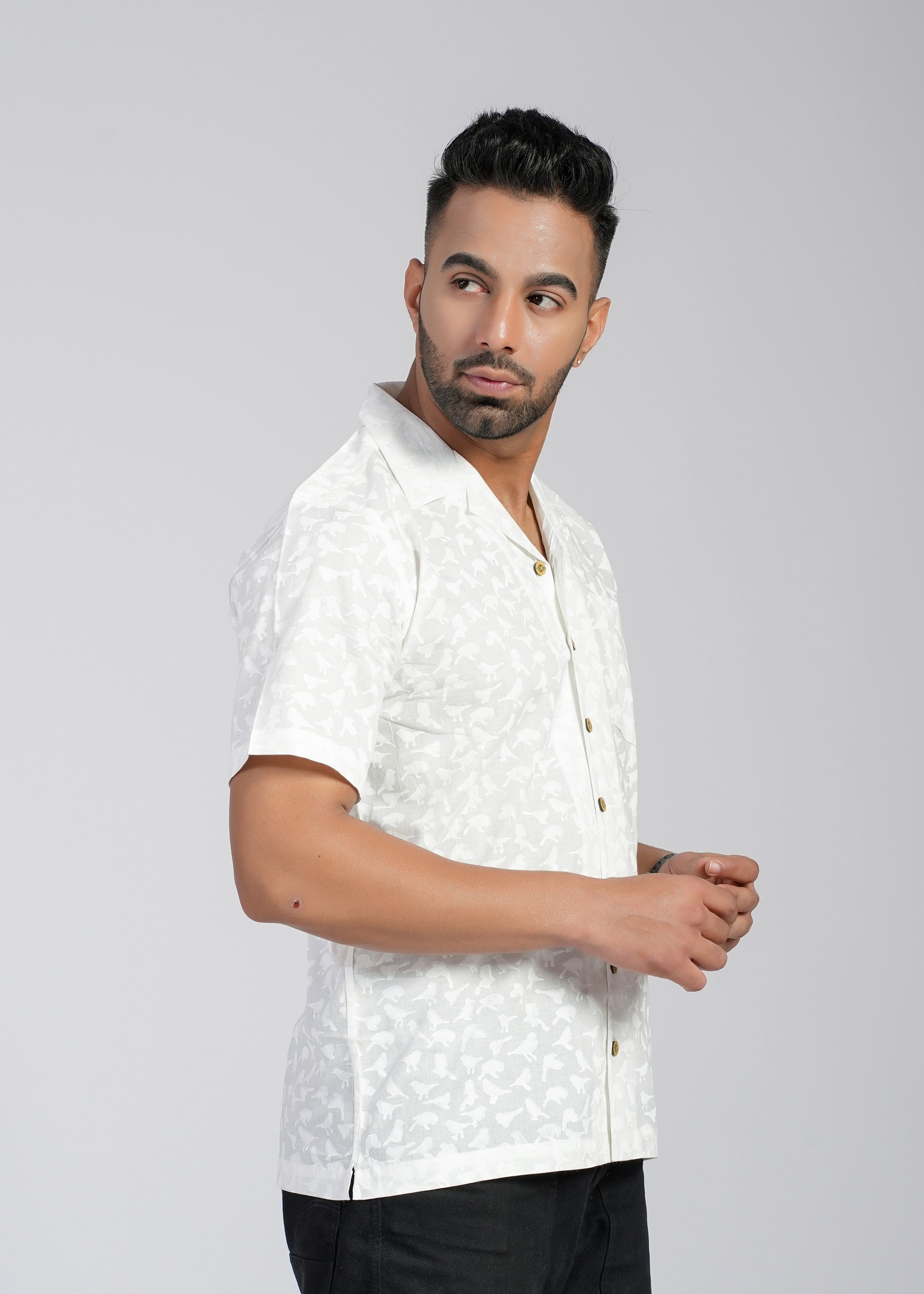 Cotton Printed Half Sleeve Shirt