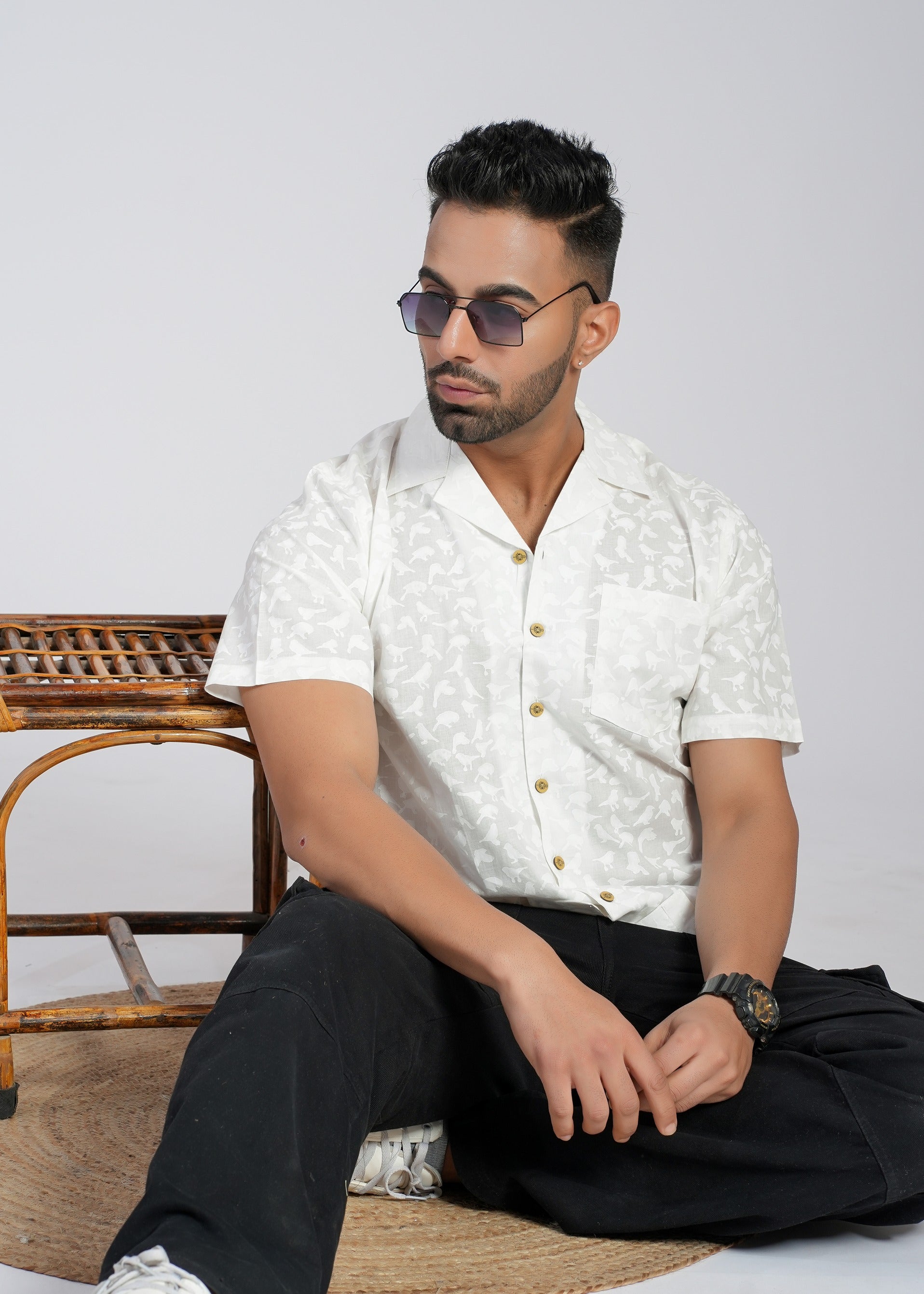 Cotton Printed Half Sleeve Shirt