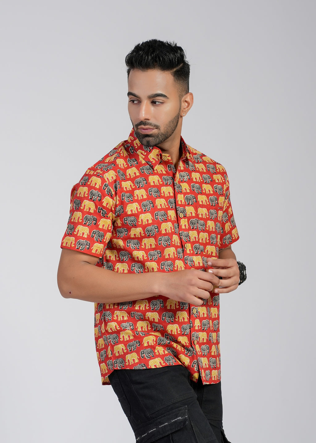 Cotton Printed Half Sleeve Shirt