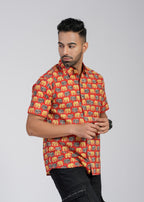 Cotton Printed Half Sleeve Shirt