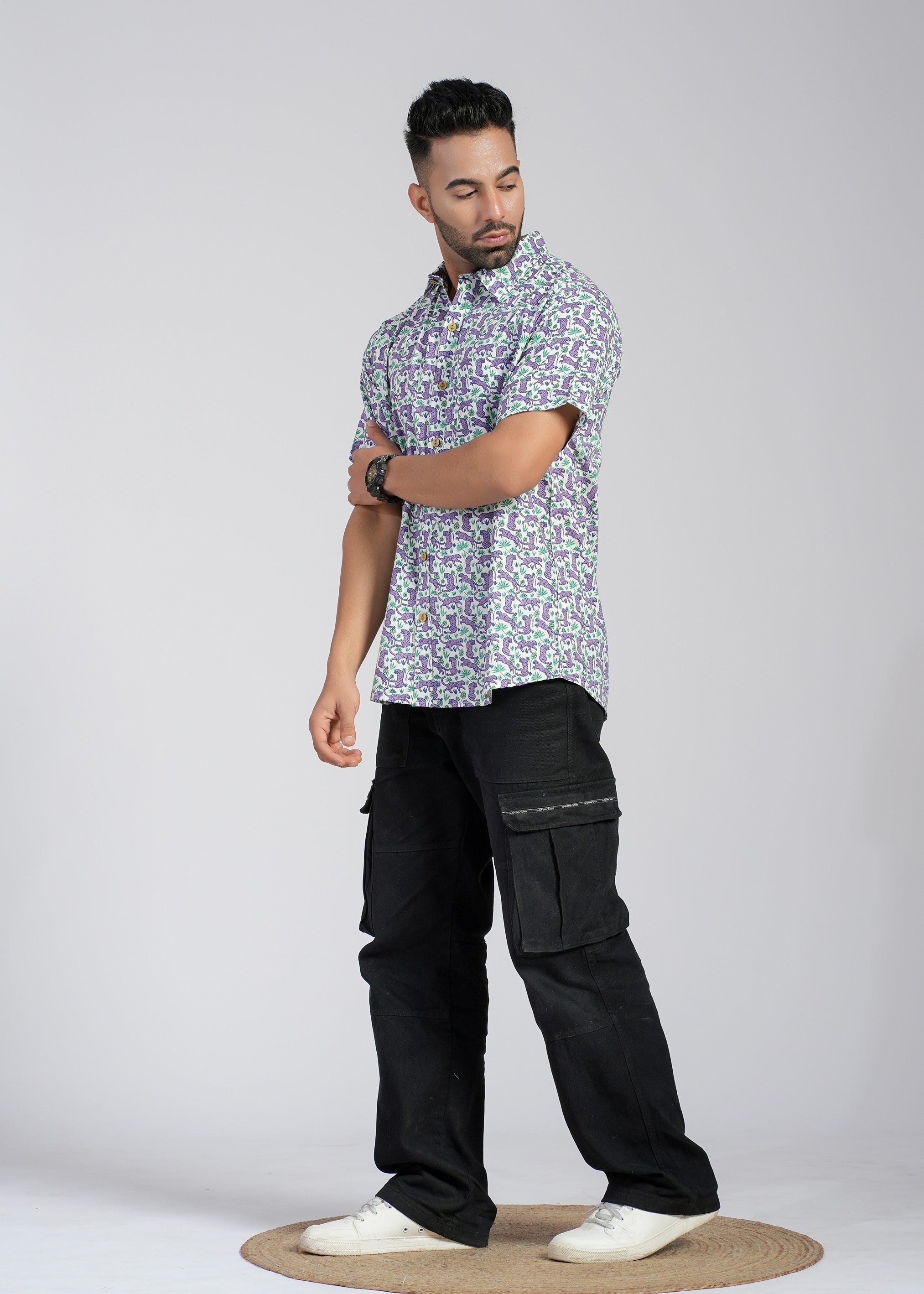 Cotton Printed Half Sleeve Shirt