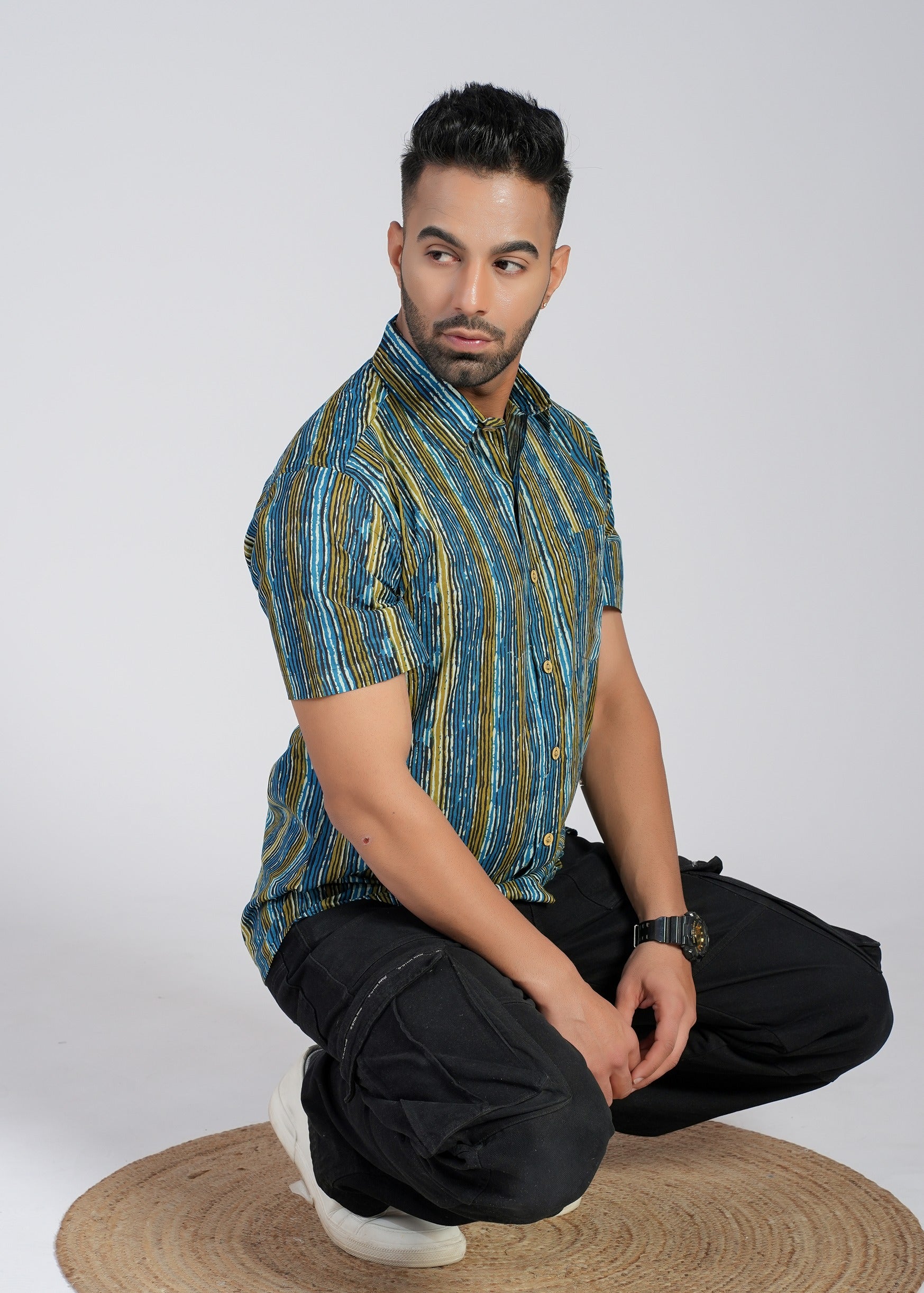 Cotton Printed Half Sleeve Shirt