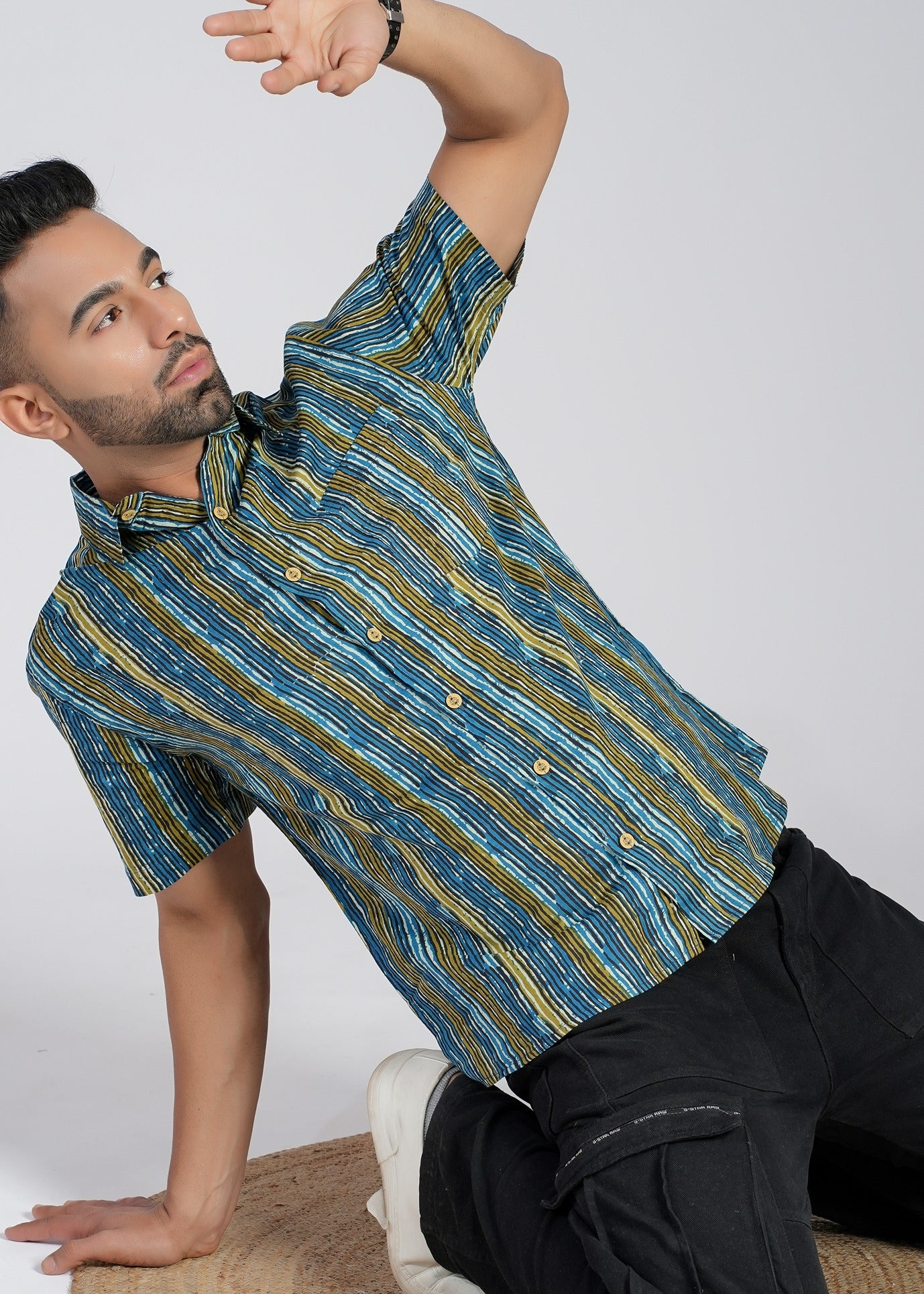 Cotton Printed Half Sleeve Shirt