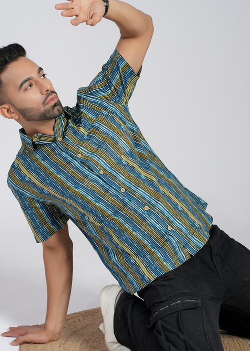 Cotton Printed Half Sleeve Shirt