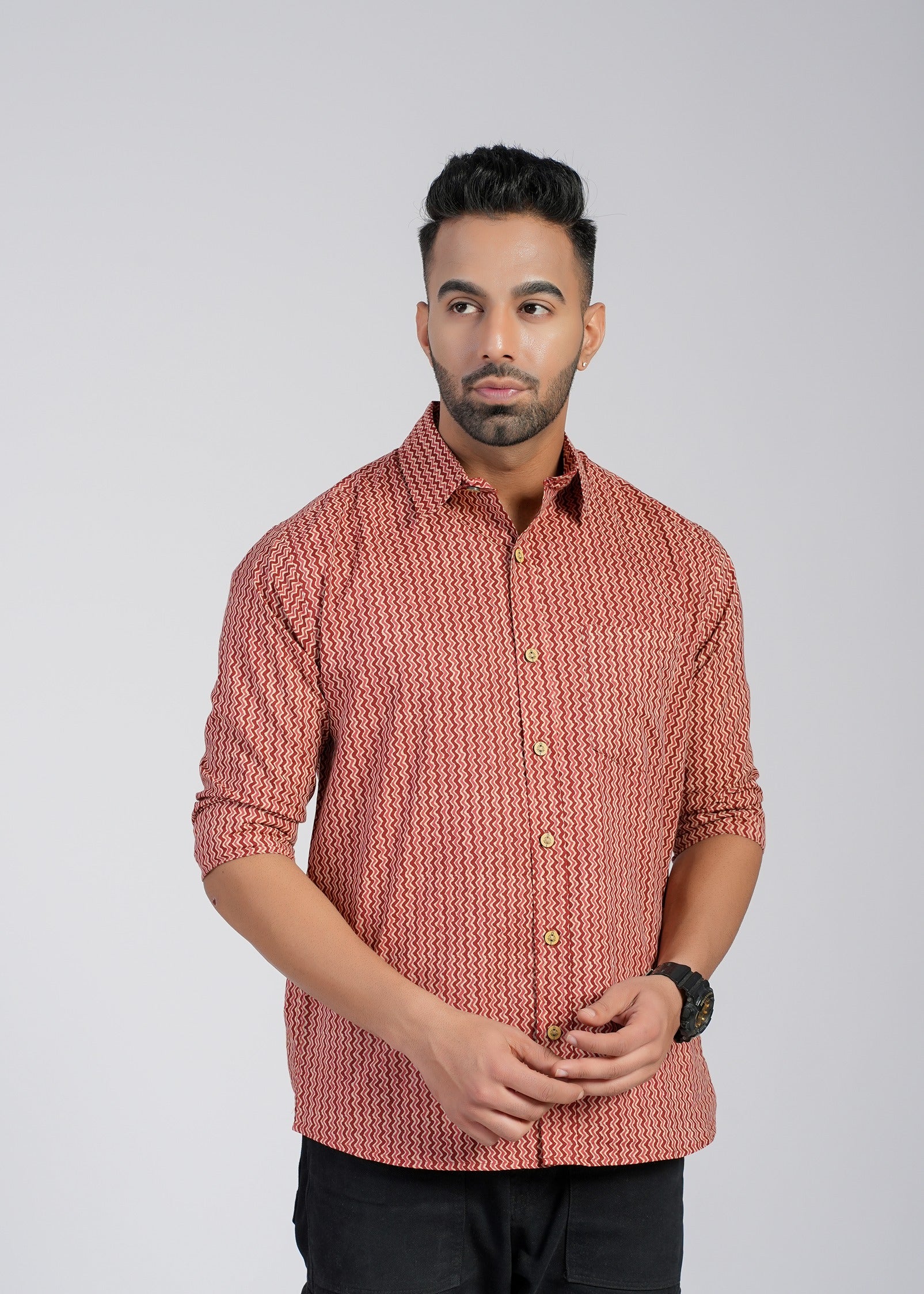 Cotton Printed Full Sleeve Shirt