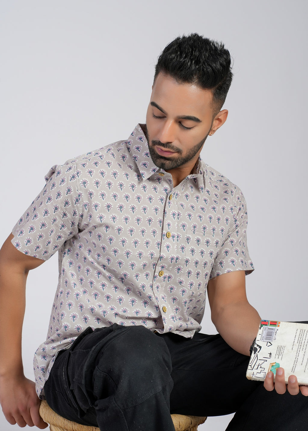 Cotton Printed Half Sleeve Shirt