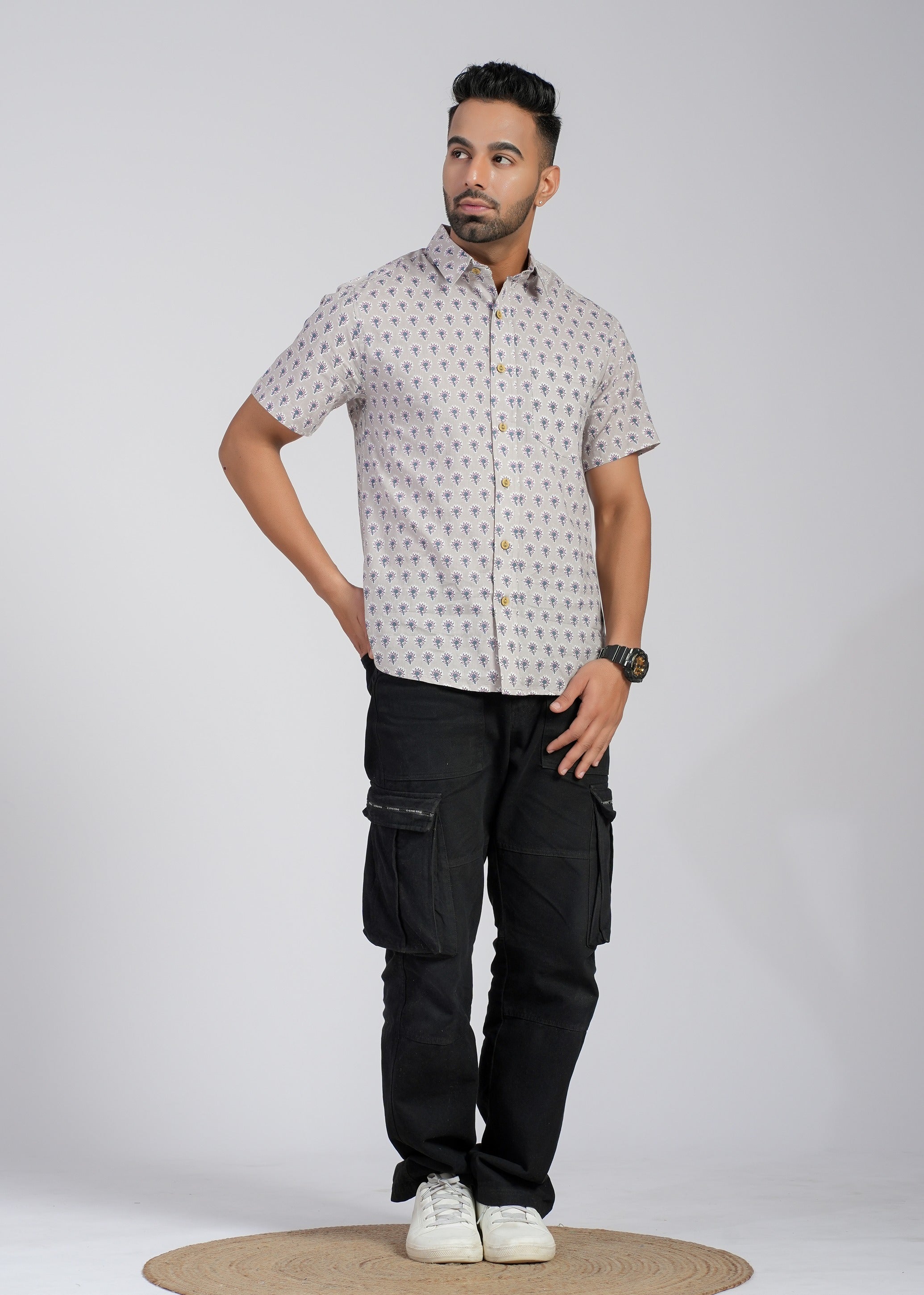 Cotton Printed Half Sleeve Shirt