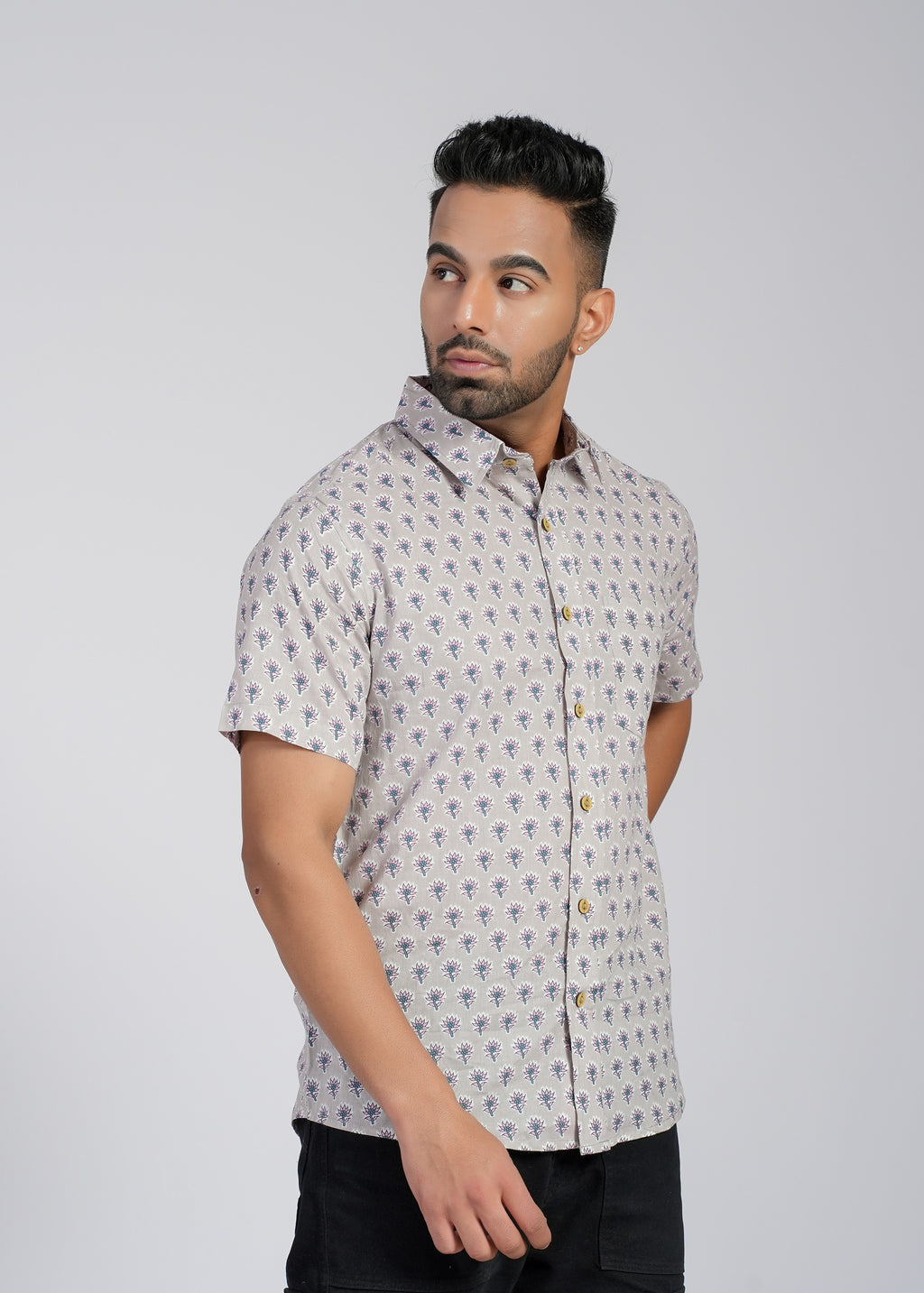 Cotton Printed Half Sleeve Shirt