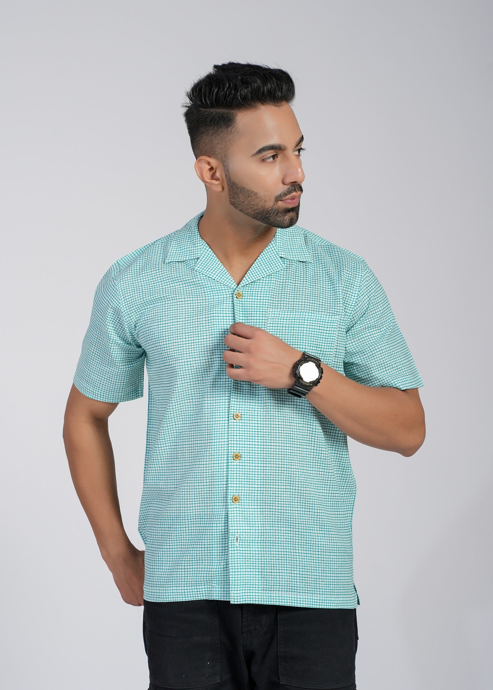 Cotton Printed Half Sleeve Shirt