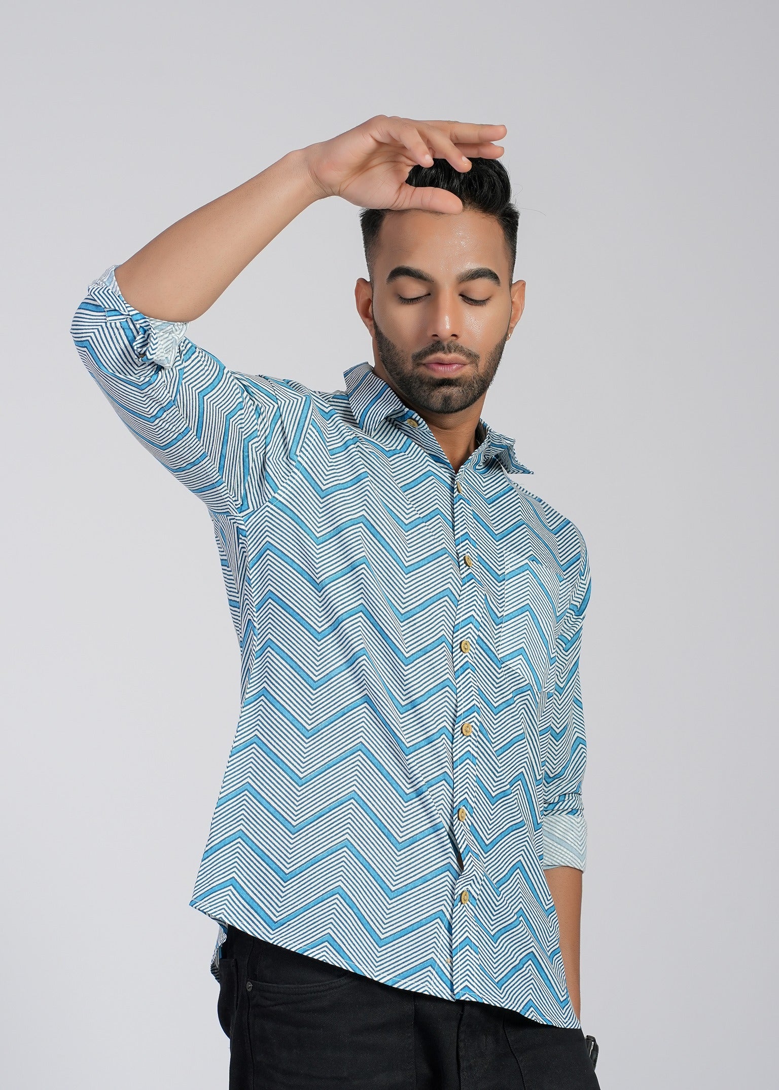 Cotton Printed Full Sleeve Shirt